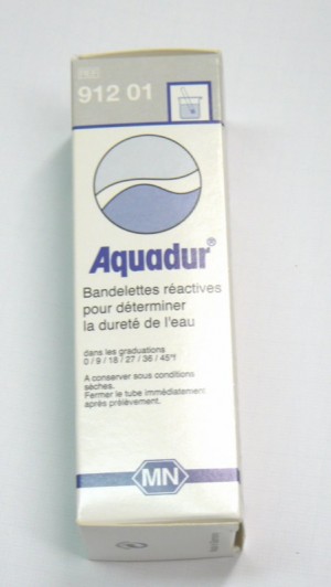 Bandelettes Aquadur (dureté de l'eau)