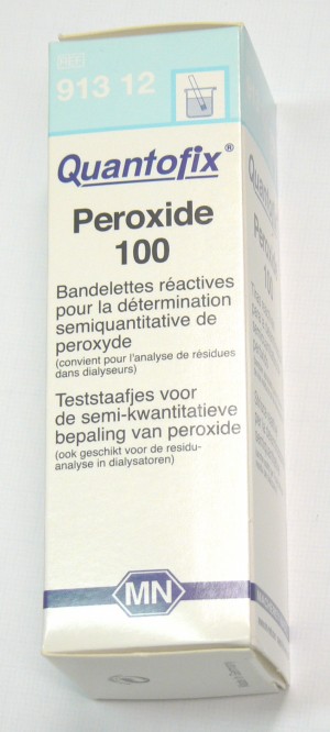 Bandelettes testeur de Peroxide - Entre2-eaux