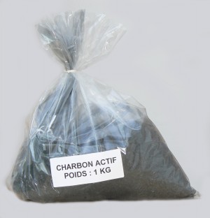 Charbon actif en grain en vrac sac de 1 Kg - Entre2-eaux